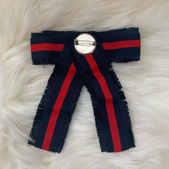 Designer Inspired Bow Tie Pin - Picture 2 of 2